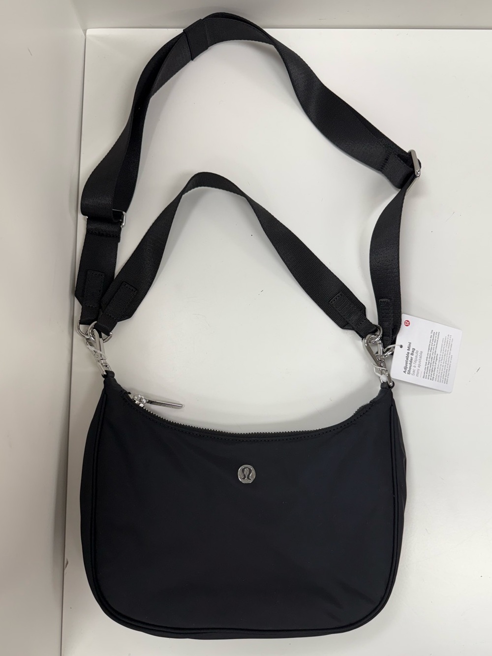 LuluLemon Adjustable Mini Shoulder Bag in Black